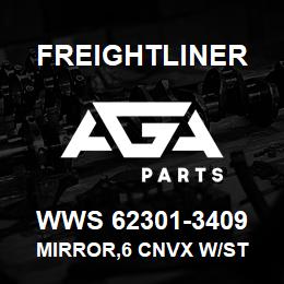 WWS 62301-3409 Freightliner MIRROR,6 CNVX W/ST | AGA Parts