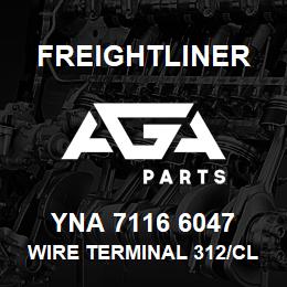 YNA 7116 6047 Freightliner WIRE TERMINAL 312/CLASS III FEMALE 10-8 | AGA Parts