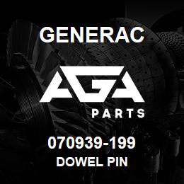 070939-199 Generac DOWEL PIN | AGA Parts