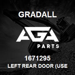 1671295 Gradall LEFT REAR DOOR (USE W/AC) | AGA Parts