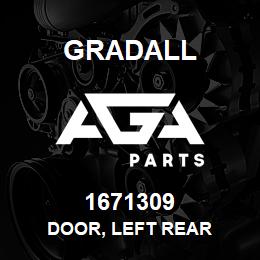 1671309 Gradall DOOR, LEFT REAR | AGA Parts