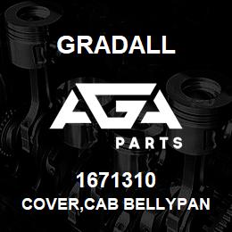 1671310 Gradall COVER,CAB BELLYPAN | AGA Parts