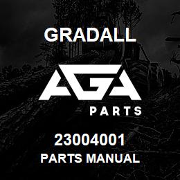 23004001 Gradall PARTS MANUAL | AGA Parts