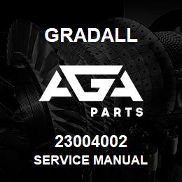 23004002 Gradall SERVICE MANUAL | AGA Parts