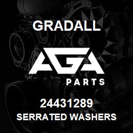 24431289 Gradall SERRATED WASHERS | AGA Parts