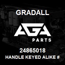 24865018 Gradall HANDLE KEYED ALIKE #PK504 | AGA Parts