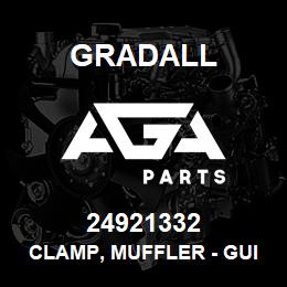 24921332 Gradall CLAMP, MUFFLER - GUILLOTINE | AGA Parts