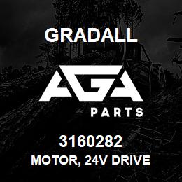 3160282 Gradall MOTOR, 24V DRIVE | AGA Parts