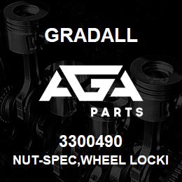 3300490 Gradall NUT-SPEC,WHEEL LOCKING | AGA Parts