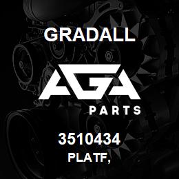 3510434 Gradall PLATF, | AGA Parts