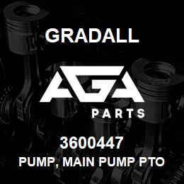 3600447 Gradall PUMP, MAIN PUMP PTO | AGA Parts