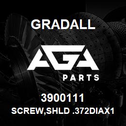 3900111 Gradall SCREW,SHLD .372DIAX1.75 .31-18 | AGA Parts