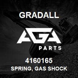 4160165 Gradall SPRING, GAS SHOCK | AGA Parts