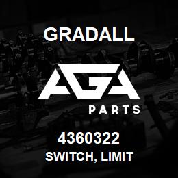 4360322 Gradall SWITCH, LIMIT | AGA Parts