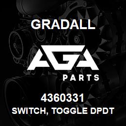 4360331 Gradall SWITCH, TOGGLE DPDT | AGA Parts