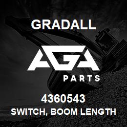 4360543 Gradall SWITCH, BOOM LENGTH | AGA Parts