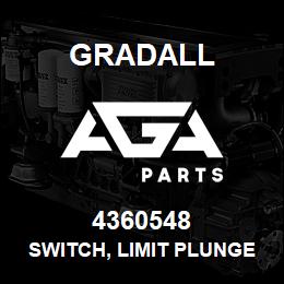 4360548 Gradall SWITCH, LIMIT PLUNGER W/ROLLER | AGA Parts