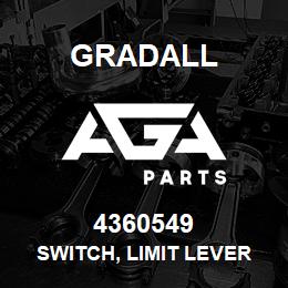 4360549 Gradall SWITCH, LIMIT LEVER ROLLER | AGA Parts