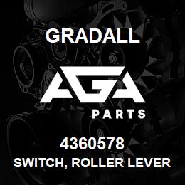 4360578 Gradall SWITCH, ROLLER LEVER LIMIT | AGA Parts