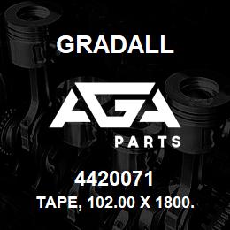 4420071 Gradall TAPE, 102.00 X 1800.00 | AGA Parts