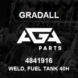 4841916 Gradall WELD, FUEL TANK 40H | AGA Parts