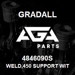 4846090S Gradall WELD,450 SUPPORT WITH LOAD SEN | AGA Parts