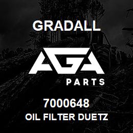 7000648 Gradall OIL FILTER DUETZ | AGA Parts