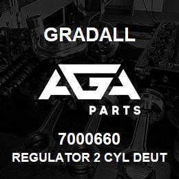 7000660 Gradall REGULATOR 2 CYL DEUTZ | AGA Parts