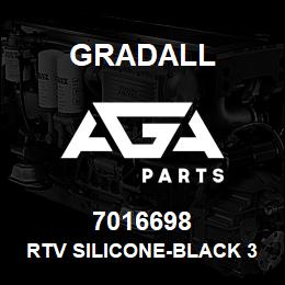 7016698 Gradall RTV SILICONE-BLACK 3OZ TUBE | AGA Parts