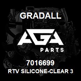 7016699 Gradall RTV SILICONE-CLEAR 3OZ TUBE | AGA Parts