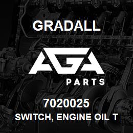 7020025 Gradall SWITCH, ENGINE OIL TEMPERATURE | AGA Parts