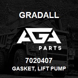 7020407 Gradall GASKET, LIFT PUMP | AGA Parts