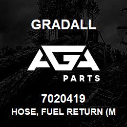 7020419 Gradall HOSE, FUEL RETURN (METER) | AGA Parts