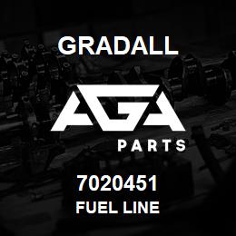 7020451 Gradall FUEL LINE | AGA Parts