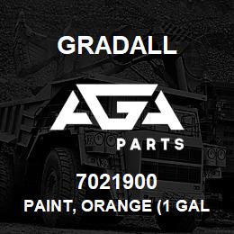 7021900 Gradall PAINT, ORANGE (1 GALLON) | AGA Parts