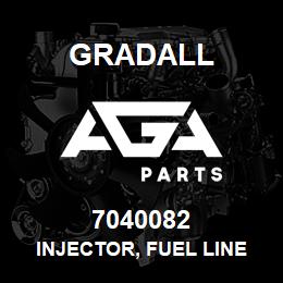 7040082 Gradall INJECTOR, FUEL LINE | AGA Parts