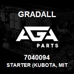 7040094 Gradall STARTER (KUBOTA, MITS) | AGA Parts