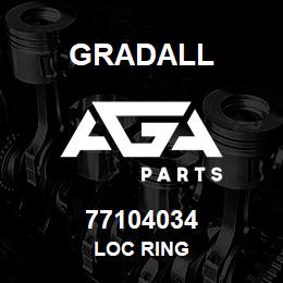 77104034 Gradall LOC RING | AGA Parts