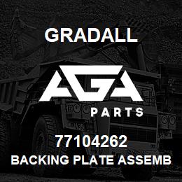 77104262 Gradall BACKING PLATE ASSEMBLY | AGA Parts