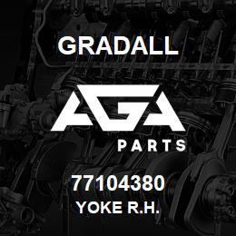 77104380 Gradall YOKE R.H. | AGA Parts