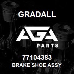 77104383 Gradall BRAKE SHOE ASSY | AGA Parts