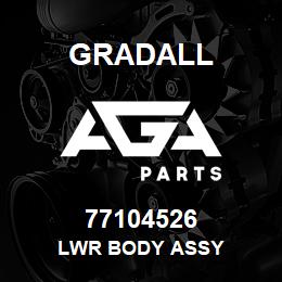 77104526 Gradall LWR BODY ASSY | AGA Parts