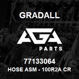 77133064 Gradall HOSE ASM - 100R2A CRIMP MED | AGA Parts