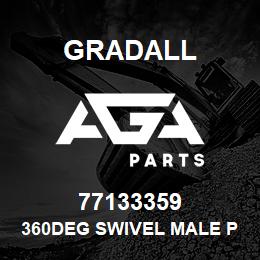 77133359 Gradall 360DEG SWIVEL MALE PIPE STEM - | AGA Parts