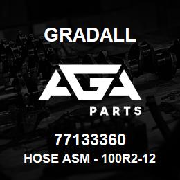 77133360 Gradall HOSE ASM - 100R2-12 | AGA Parts