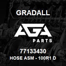 77133430 Gradall HOSE ASM - 100R1 D | AGA Parts