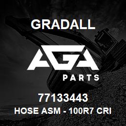 77133443 Gradall HOSE ASM - 100R7 CRIMP | AGA Parts