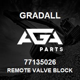 77135026 Gradall REMOTE VALVE BLOCK | AGA Parts