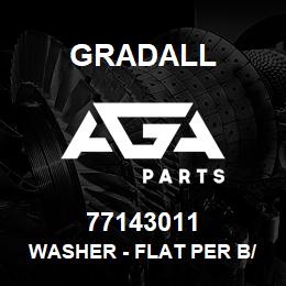 77143011 Gradall WASHER - FLAT PER B/P 1.256 X | AGA Parts