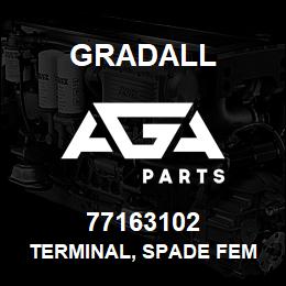 77163102 Gradall TERMINAL, SPADE FEM INSUL | AGA Parts